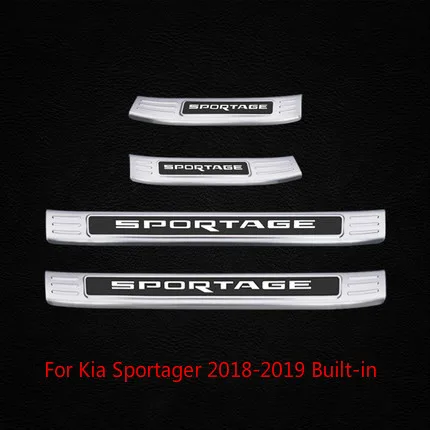 Для Kia Sportager- высококачественная нержавеющая сталь приветственная педаль против царапин автомобильный Стайлинг - Цвет: 9