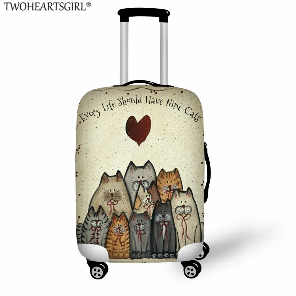 TWOHEARTSGIRL Эластичный Чемодан багажный чехол дорожная тележка багаж пылезащитный чехол для 18-32 дюймов чемодан пылезащитный чехол - Цвет: LH1220