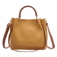 Сумка-мешок через плечо для женщин Большая вместительная женская сумка через плечо Женская дорожная Сумка bolso mujer