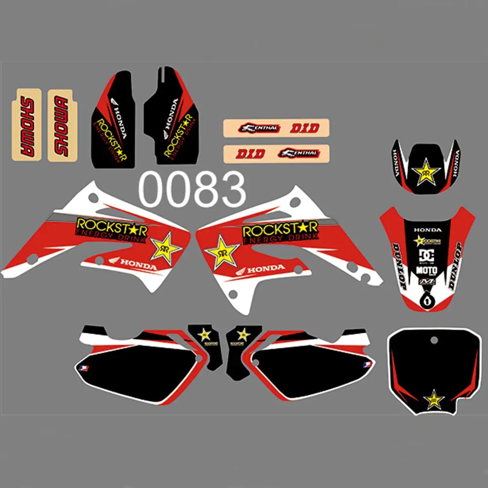 

Graphics Decals Stickers Custom Number Name for Honda CR85R CR85 2003 2004 2005 2006 2007 2008 2009 2010 2011 2012 CR 85 85R