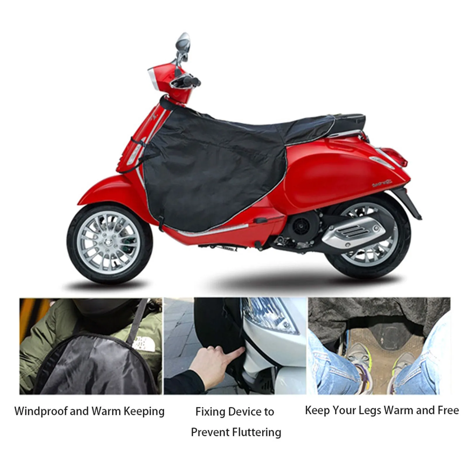 цена Motorcycle Scooters Leg Cover Blanket Knee Warmer Rain Wind Protection Waterproof Winter Quilt For TMAX 530 BMW Honda Vespa GTS