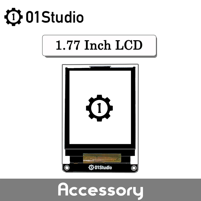 

01Studio 1.77 '' inch 1.8 LCD pyAI- MV4 MicroPython Accessory Compatiable with OpenMV4