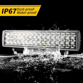 

12inch Car LED Light Bar 48PCS 6000K 48W Work Light Led Beams for Driving Offroad Boat SUV ATV Truck