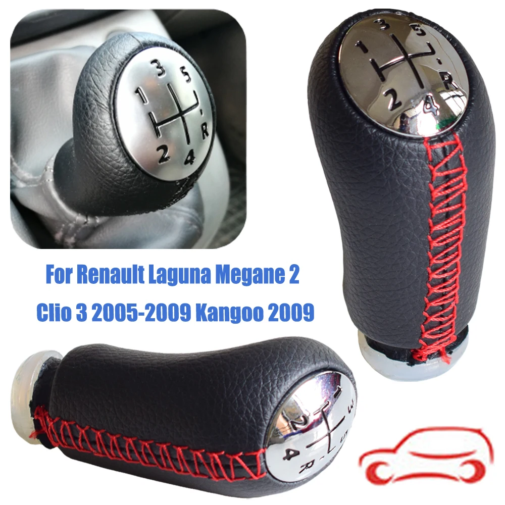 Подходит для Renault Laguna Megane 2 Clio 3 2005-2009 Kangoo 2009 ручная 5 скоростей Ручка переключения передач рычаг ручного шара автомобильный Стайлинг