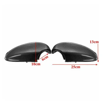 

Protector Rearview Mirror Cover Right Parts 1 Pair Car Auto Carbon Fiber Style