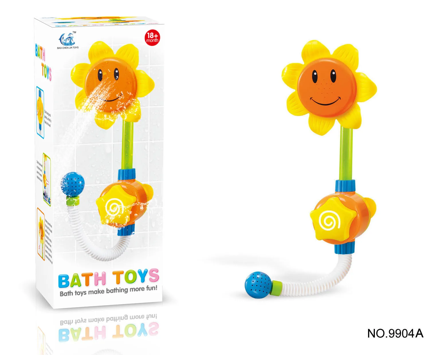 Children Baby Bath Toy Sunflower Shower Water Spouting Infant Boys And Girls Play with Water Play Water Rotary Table Toy