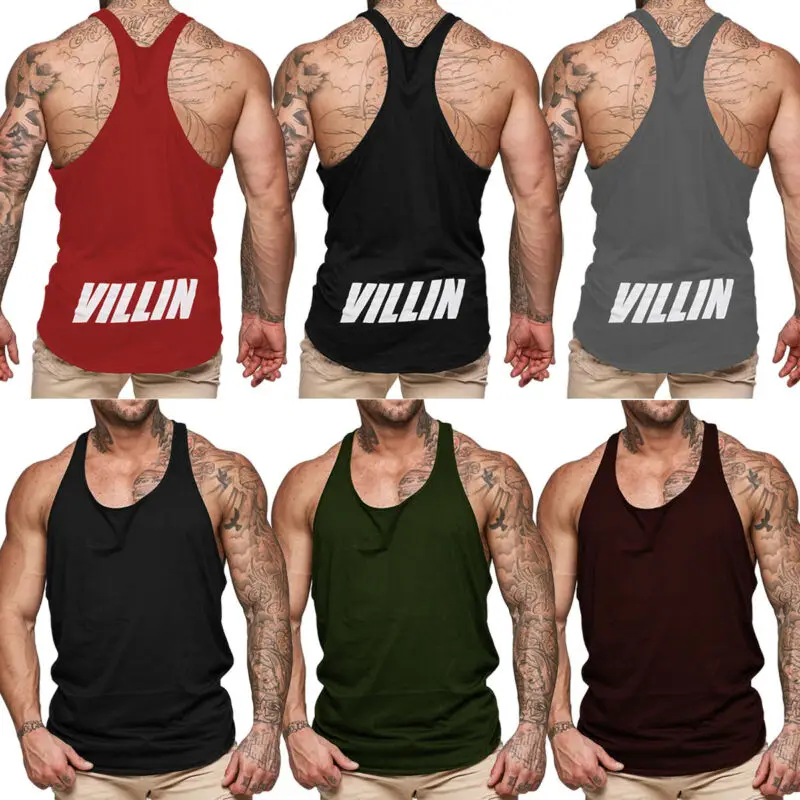 Летняя Свободная майка m-xxxl свободная Спортивная одежда Бодибилдинг Tanktop плюс размер Спортивная майка без рукавов с буквенным принтом Повседневная одежда