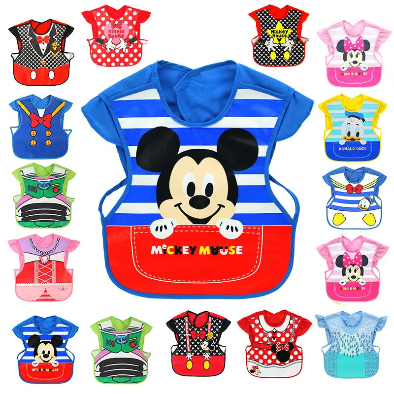 

Adjustable Baby Bibs EVA Plastic Waterproof Lunch Feeding Bibs Baby Cartoon Feeding Cloth Children Baby Apron Babador de bebe