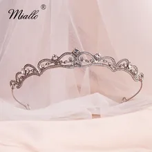 Miallo новые барокко свадебные диадемы и короны свадебные украшения для волос Головные уборы Принцесса тиара, диадема для женщин