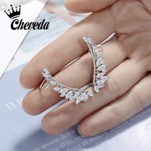 Chereda роскошные 925 пробы серебряные серьги крылья циркония женские серьги нежные оригинальные ювелирные изделия Прямая поставка ED785