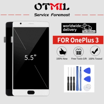 

5.5" OTMIL for Oneplus 3 Lcd Screen Oneplus 3T Display Screen With Frame Replacement For Oneplus 3T A3010 A3000 A300