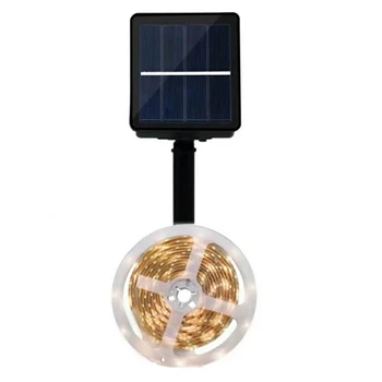 

150/180LED Solar Strip Light RGB Fairy Light Strip Christmas Outdoor Garden Decor, 5M 150LED Warm White