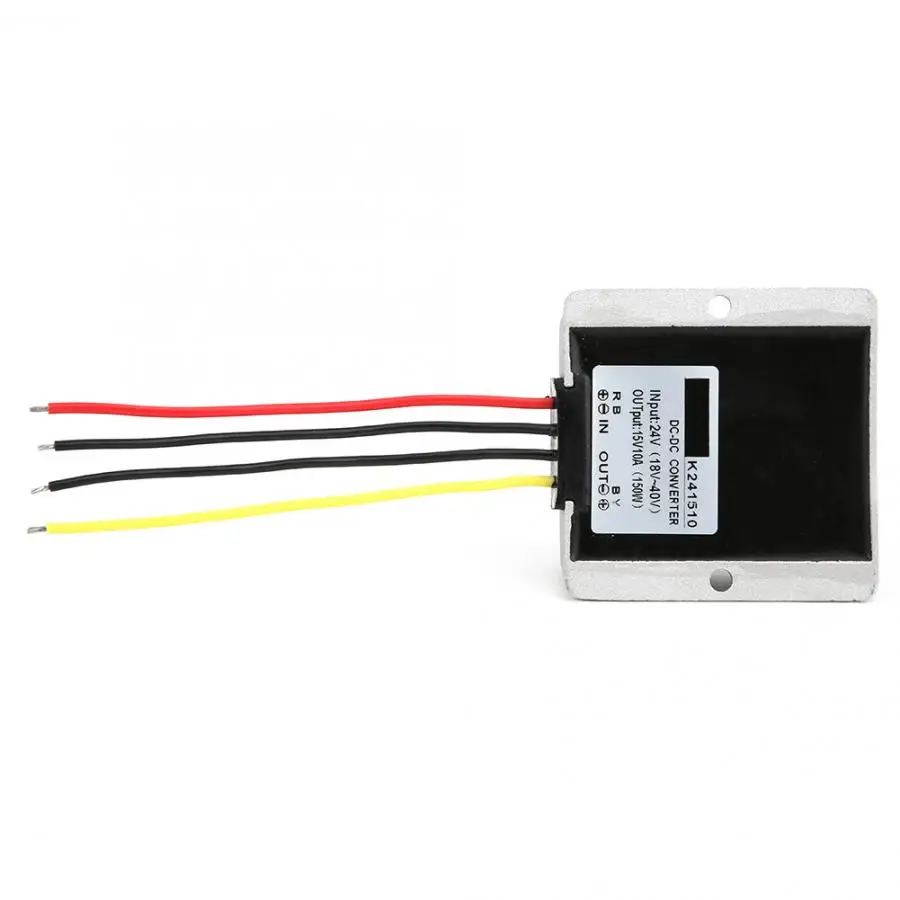 Мощность конвертер IP67 DC-DC 24V 15V для промышленной электрической Установка 10A 150 Вт Step Up повышающий преобразователь