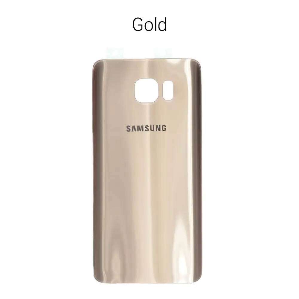 Задняя крышка батарейного отсека для samsung Galaxy Note 5 Nota 5 N920 N920F задняя крышка корпуса батарейного отсека Запасные части - Цвет: Gold