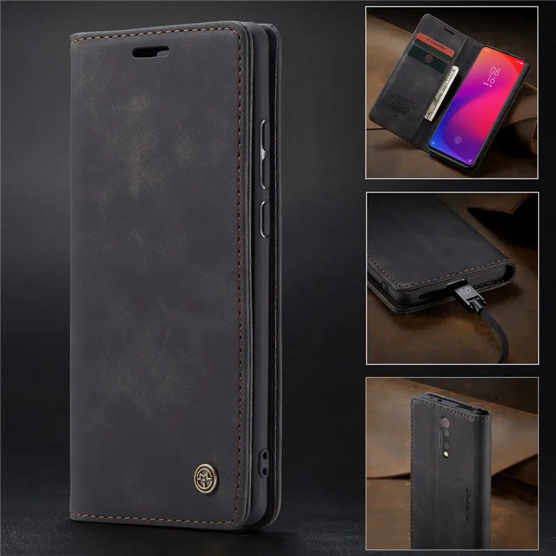 Роскошный кожаный чехол Note8pro mi 9 K20pro для Xiaomi mi 9 9T Red mi Note 8 K20 Pro, Магнитный Флип-кошелек с отделением для карт, чехол для телефона
