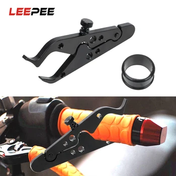

LEEPEE Aluminum Handlebar Cruise Control Clamp Universal Motorcycle Throttle Lock Motorcycle Accessories