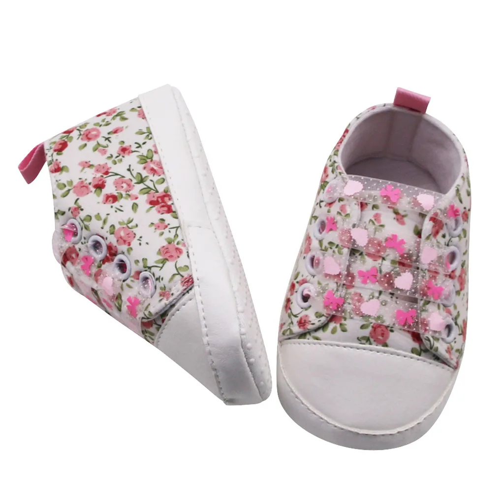 Кроссовки для новорожденных; обувь для маленьких девочек; Tenis Bebebs Infant Kawaii; вышитые детские ботинки; Zapatilla Deportivas; обувь для девочек