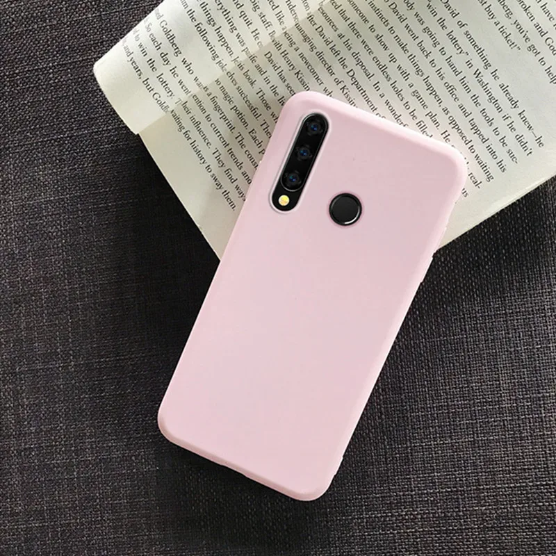 Модные Карамельный цвет чехол для huawei Y5 Y7 Y9 чехол Y6 Prime Nova 3 3i 3E 4 4E 5 5i Pro P20 P30 Lite Мягкий силиконовый чехол