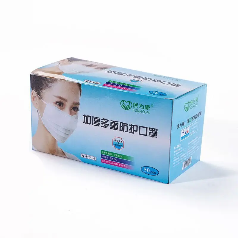 Купить Одноразовая маска дышащая гладкая Удобная Нетканая Пылезащитная ...