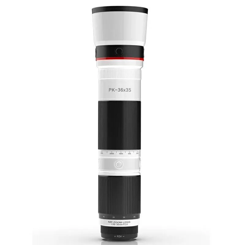4K HD 16-35X Telescope Camera Zoom Lens for Smartphone Lente Celular 3-Section Adjustable Cell Phone Telephoto Lenses