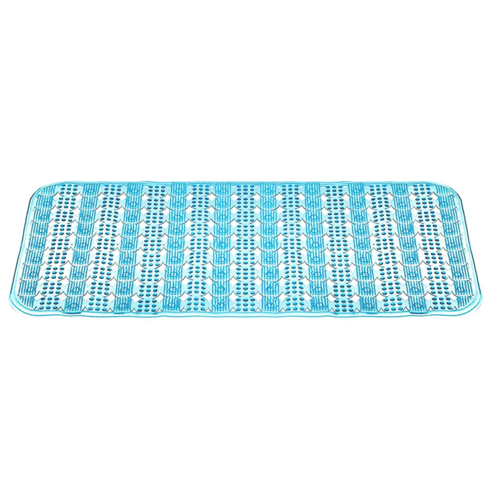 Blue 70*36 см уплотненный Массажный коврик для ног для ванной комнаты ПВХ гибкий коврик для душа нескользящий коврик для ванной комнаты пол ванной комнаты коврик для дома - Цвет: Blue