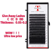 TDANCE, индивидуальные ресницы для наращивания, Профессиональные Накладные ресницы из искусственной норки, ресницы для наращивания, русский объем