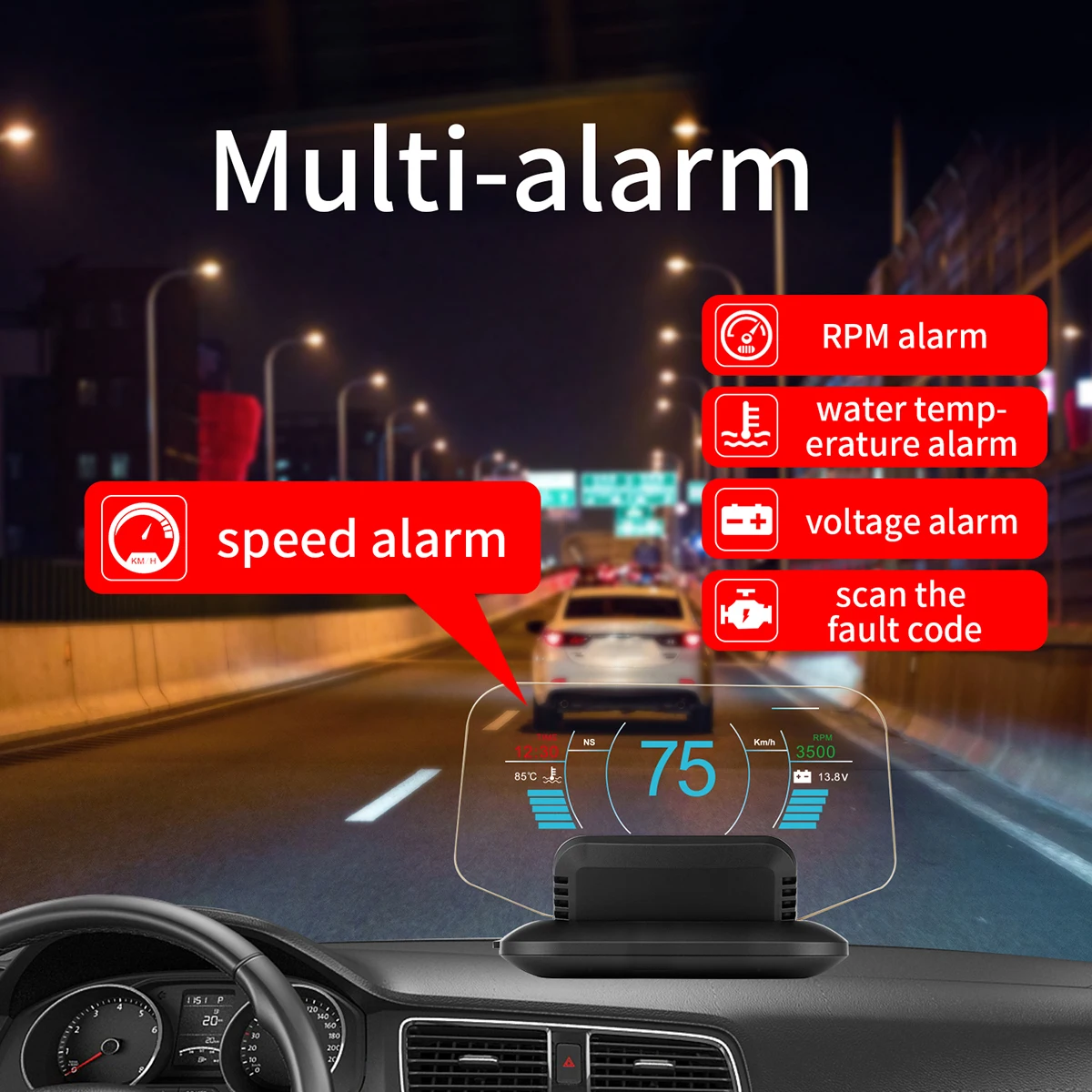 HUD зеркало лобовое стекло дисплей OBD2/gps двойная система 2 в 1 скорость проектор HD автомобильный компьютер HUD зеркало диагностический инструмент