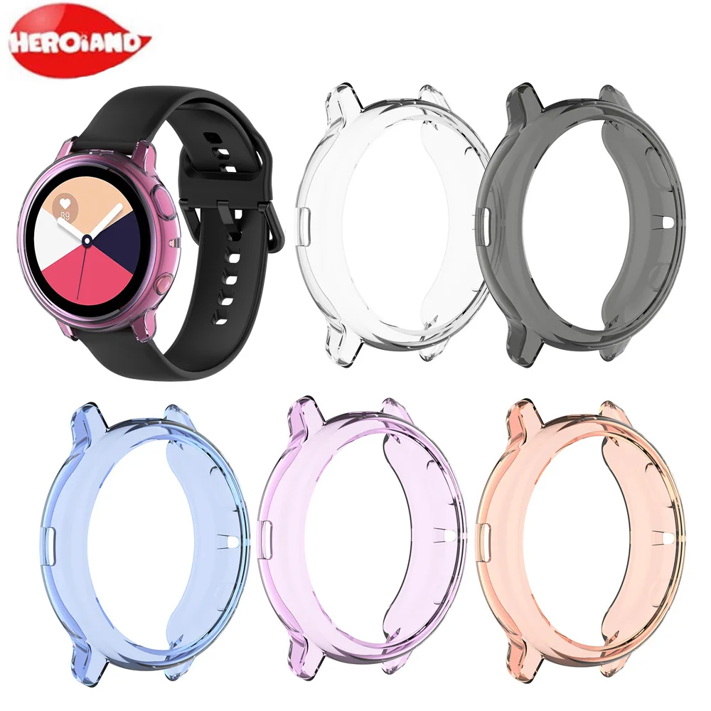 

for samsung galaxy watch active 2 40mm Smart Watch Protective Cover case For Galaxy Watch Active 2 40mm TPU Screen Protection
