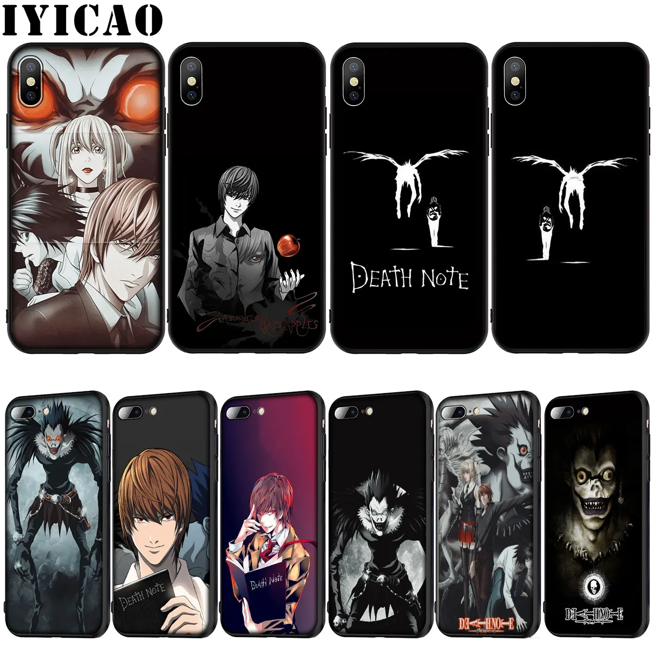 IYICAO чехол Ryuk смерть Кира Мягкий силиконовый для iPhone XR X XS 11 Pro Max 10 6 6S 7 8 плюс 5 5S SE