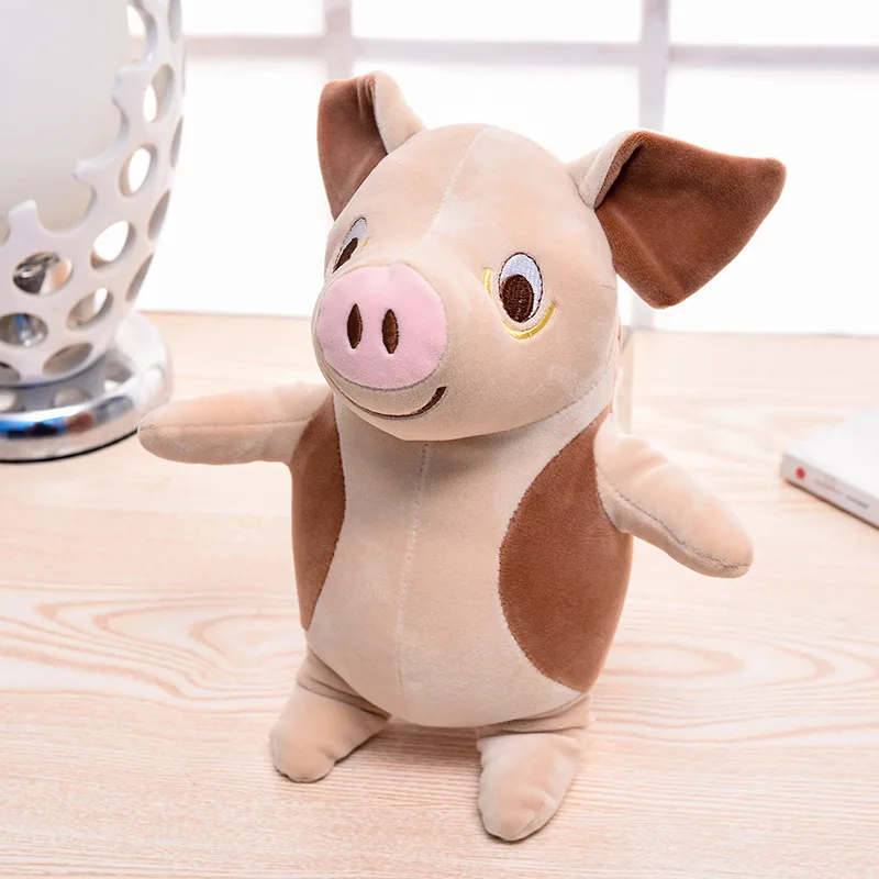 Coffee Pig Мультяшная u-образная подушка для путешествий, подушка для шеи, мягкие подушки для шеи, однотонный шейный затылочный медицинский постельные принадлежности, подушка для шеи автомобиля, офиса - Цвет: Coffee Pig