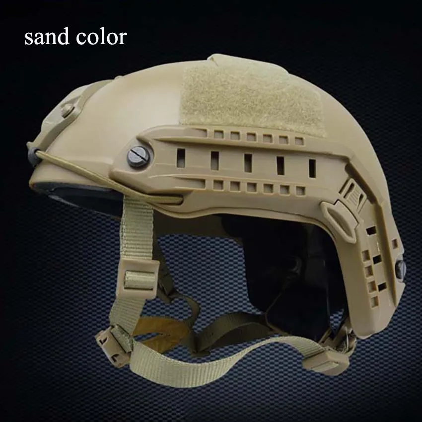 sand color Регулируемый полимерный усиленный Американский Тактический Шлем MH Стандартный Тактический шлем крышка открытый защитный шлем для верховой езды - Цвет: sand color