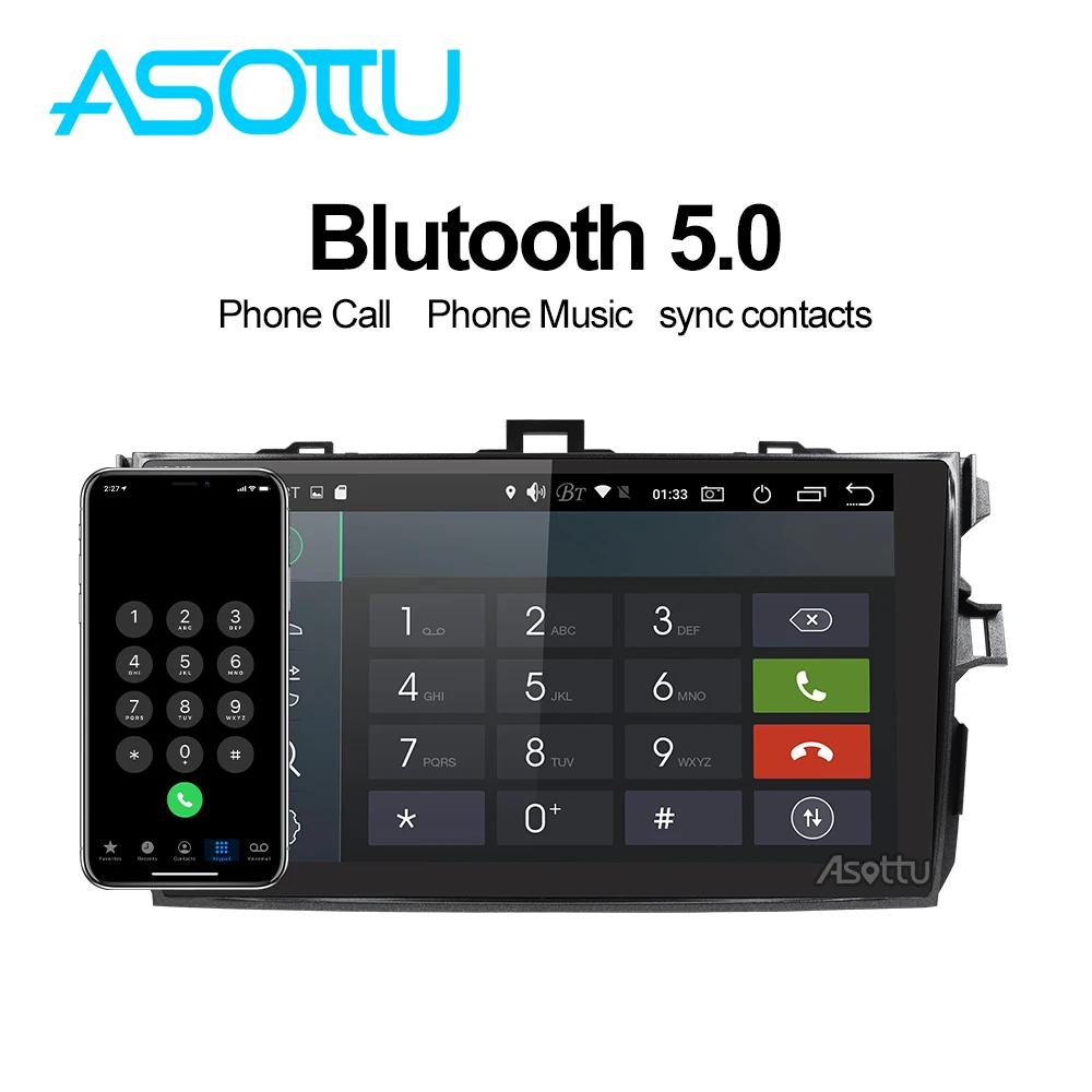 Asottu CLKLL9060 android 9,0 PX6 автомобильный dvd gps навигатор для Toyota corolla 2007 2008 2009 2010 2011 Автомобильный dvd Радио gps стерео