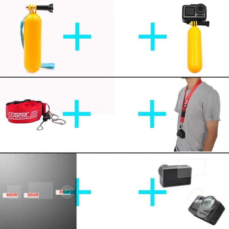 BESTAdvanced комплект для камеры движения Полная серия фитингов для Dji Osmo Action