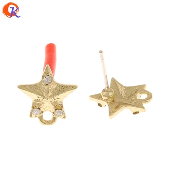 

Cordial Design 100Pcs 11*12MM Jewelry Accessories/Earring Findings/Hand Made/Star Shape/DIY Making/Rhinestone Earrings Stud