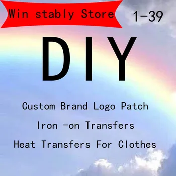 

Brand LOGO Patches For Clothes Iron On Transfers On Clothing Custom Heat Transfer Vinyl Sticker Thermal Transfers Shirt Applique