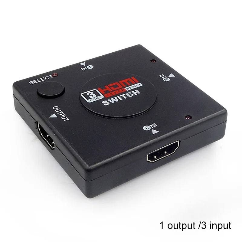 3 to 1 None Remote KVM переключатель hdmi Switcher 3/5 вход на 1 Выход 1080P разветвитель HDMI развет пульт дистанционного управления для PS3 Xbox HDTV проектор - Цвет: 3 to 1 None Remote