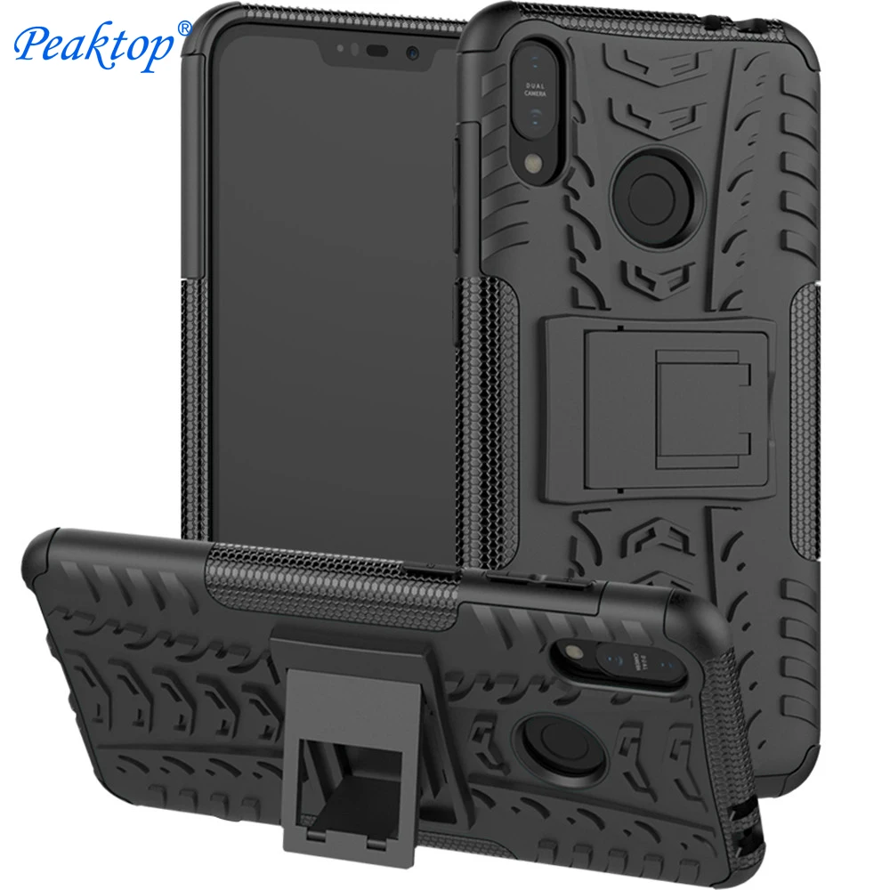 For Cover Asus Zenfone Max (M2) ZB633KL Stand Case Armor Silicone Rugged Hard Plastic Cases on for M2 capa | Мобильные телефоны и