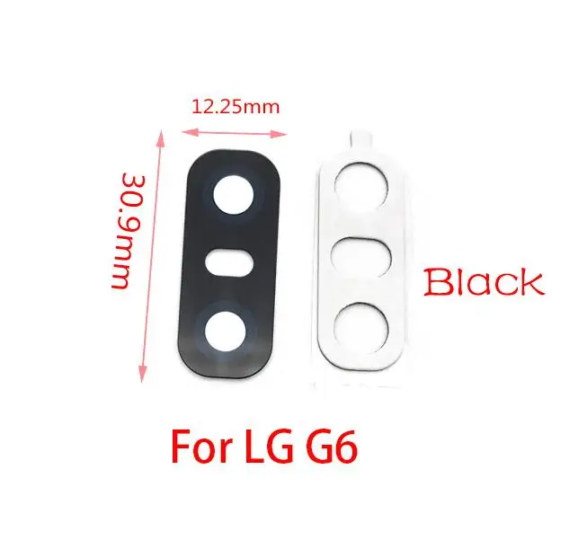 G6 Black Задняя камера, стеклянная крышка объектива для LG V20 V30 G2 G5 G6 G7 Q6 K8 с адезивной наклейкой - Цвет: G6 Black