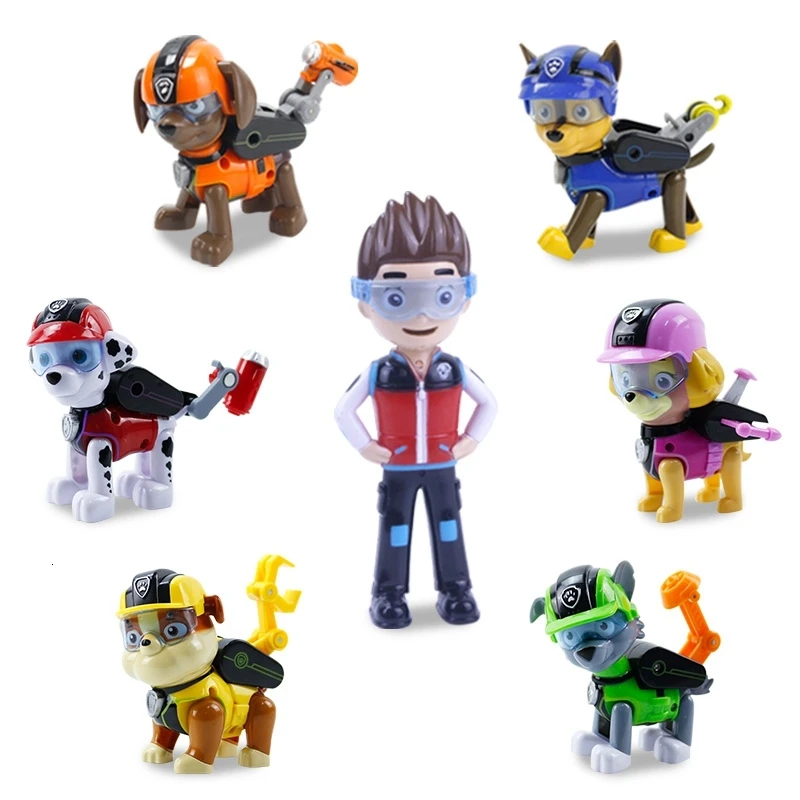 Все paw patrol автобус смотровая башня с музыкальными фигурками patrulla canina paw patrol игрушки для детей рождественские подарки