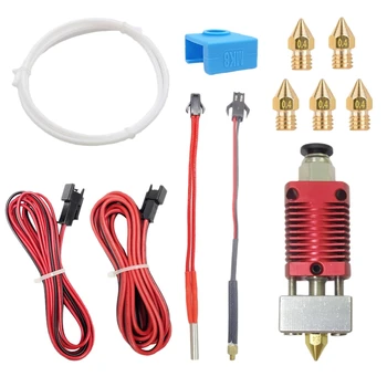 

3D Printer Replacement Parts CR-10 Extruder Hot End with MK8 Silicone Cover and 0.4 mm Nozzle for Ender 3/ Ender 3 Pro