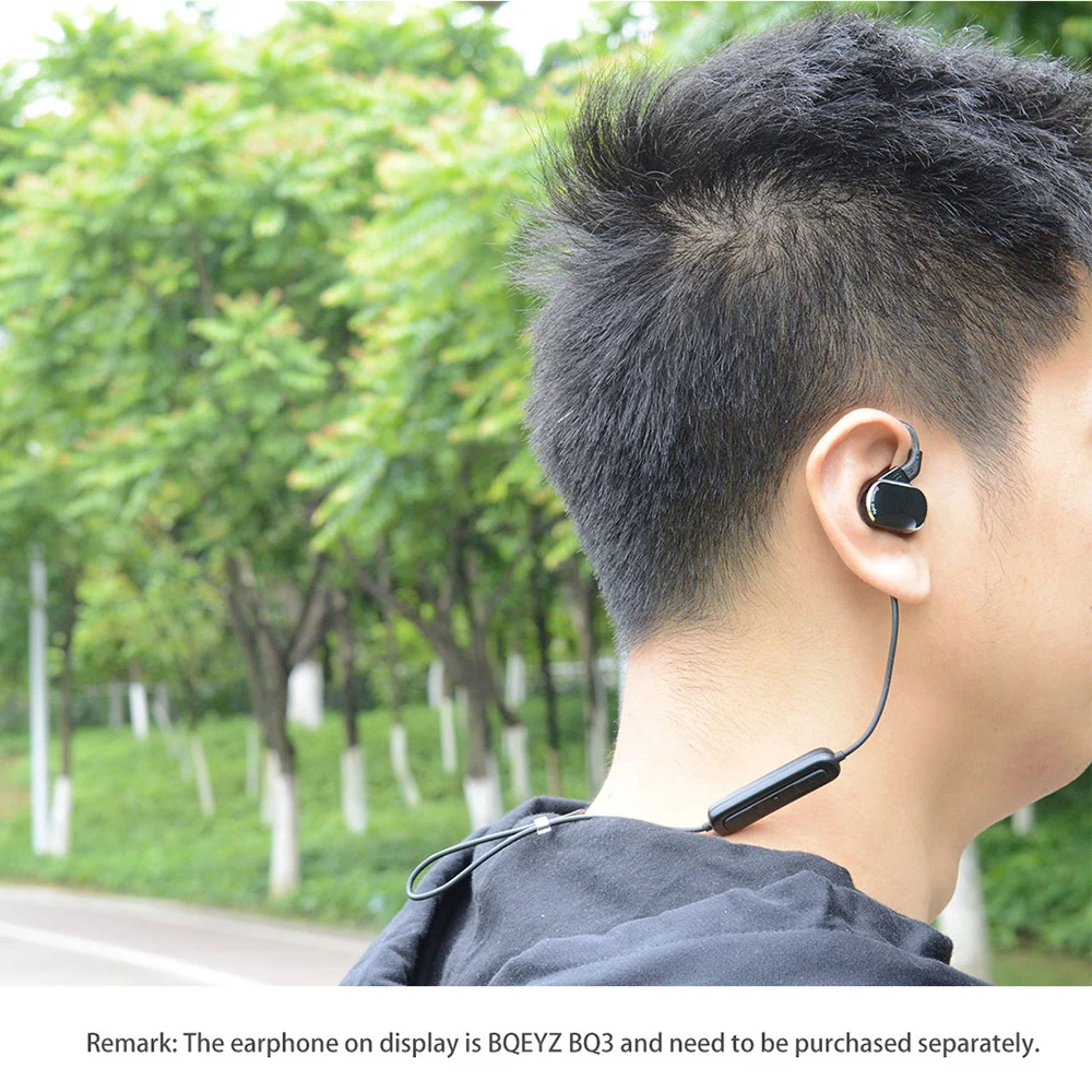 BQEYZ Z3 2Pin MMCX Сменный кабель для наушников Bluetooth 5,0 AptX-HD беспроводной HiFi наушник съемный кабель встроенный аккумулятор