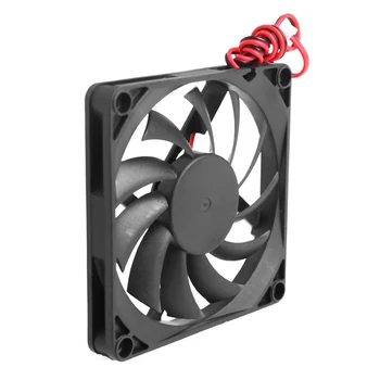 

12V 2-Pin 80x80x10mm PC Computer CPU System Heatsink Brushless Cooling Fan 8010 63HD