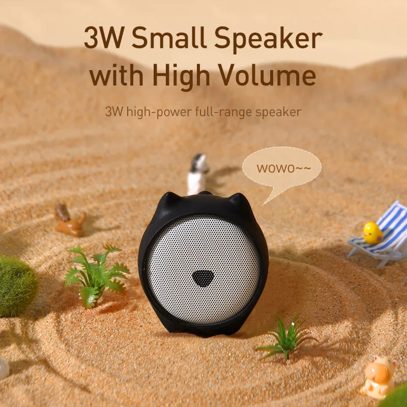 Baseus Portable Bluetooth Speaker Waterproof Stereo Sound Better Bass Colorful Animal Model Mini Speaker For Home & Car Baseus Portable Bluetooth Speaker Waterproof Stereo Sound Better Bass Colorful Animal Model Mini Speaker For Home & Car