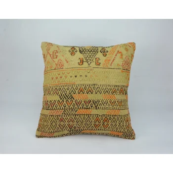 

Hand woven pillow rug,anatolian motifs,Cushion Cover,kilim pillow, Decorative