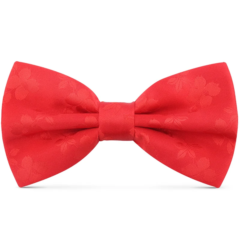 2019 Новая мода мужские галстуки для Свадьба двойная ткань цветок красная бабочка клуб банкет годовщина бабочка галстук с подарочной