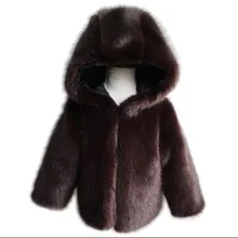Пальто с мехом для девочек; куртки для маленьких мальчиков; коллекция года; сезон осень-зима; детская теплая верхняя одежда с капюшоном; плотная однобортная одежда; N302