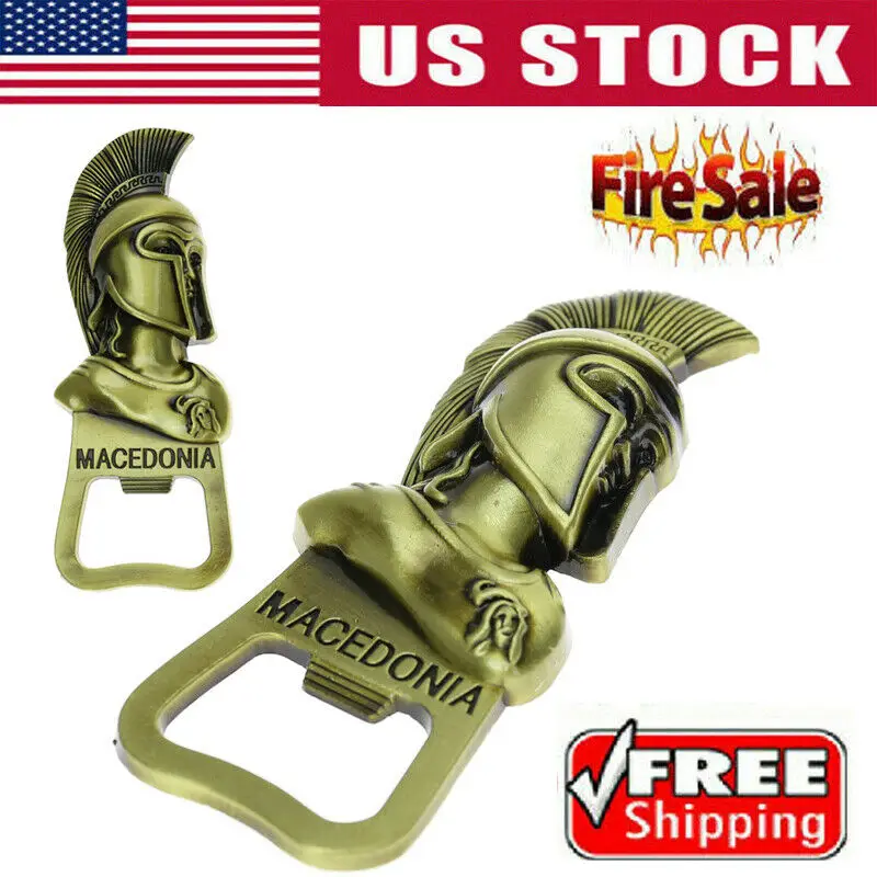 Retro Creative Roman Fighter Helmet Multi-function Beer Bottle Opener Metal Kitchen Tools hot sale | Дом и сад