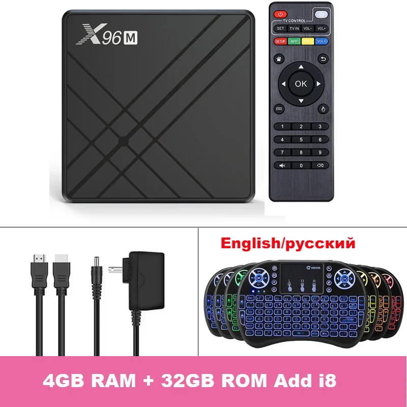 4GB 32GB Add i8 SZILBZ Android 9,0 ТВ приставка Allwinner H603 приставка 4 ГБ 32 ГБ 64 Гб 4 к HD USB 3,0 Поддержка Google плеер Netflix - Цвет: 4GB 32GB Add i8