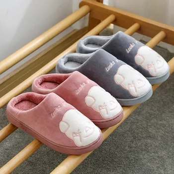 

Pig Women's Mens Couples Warm Slip On Cute Cartoon Floor Home Slippers Indoor Shoes Women's Slippers Non-slip Flat Soft shoes