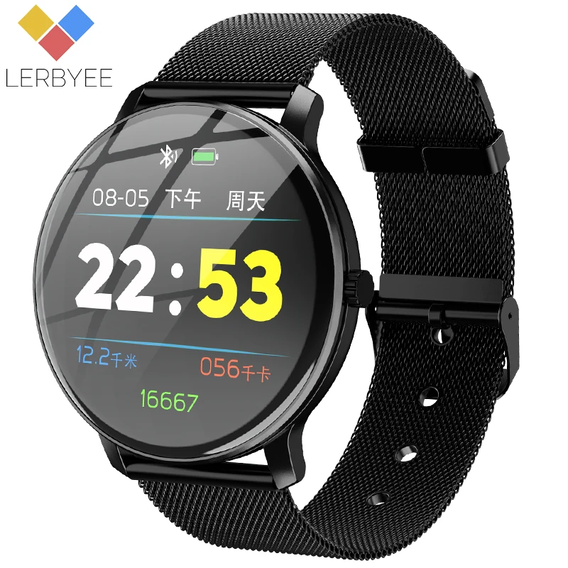 

Lerbyee Fitness Tracker R88 Heart Rate Monitor Waterproof IP67 Smart Bracelet Call Reminder Sleep Monitor Mirror Screen Sport Smart Band Hot Sale Men Women Smart Watch Black for iPhone Xiaomi Huawei